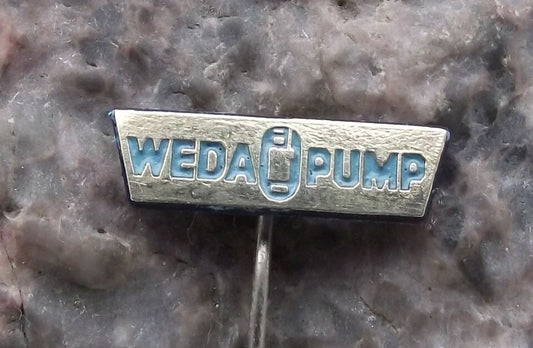 Vintage Weda Pump Underwater Drainage Slurry Pumps of Sweden Logo Pin Badge - Badgecrazy