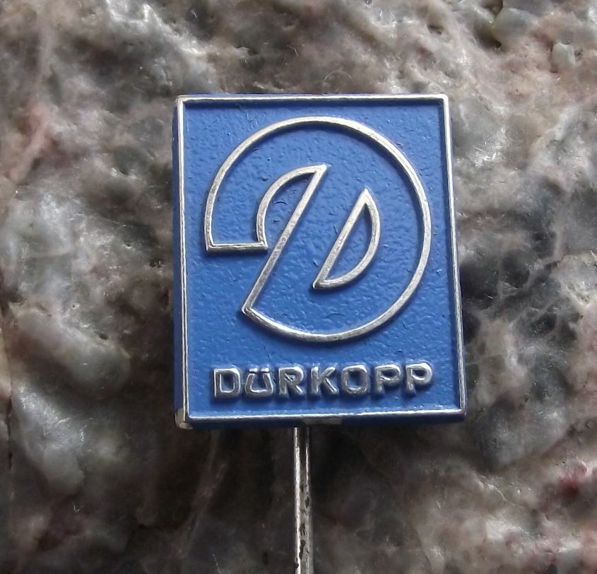 Antique Durkopp Typewriter Motorbike Bicycle Manufacturer Germany Pin Badge - Badgecrazy