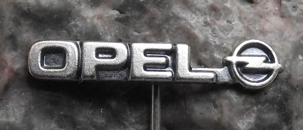 Classic Opel German Car Maker Lightning Bolt Logo Advertising Pin Badge - Badgecrazy