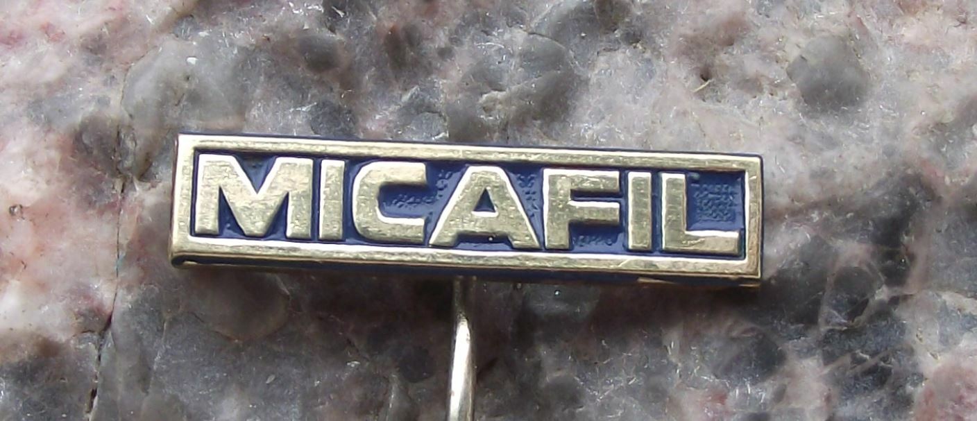 Vintage Micafil AG Zurich Switzerland Welding Paper Insulation ABB Pin Badge - Badgecrazy