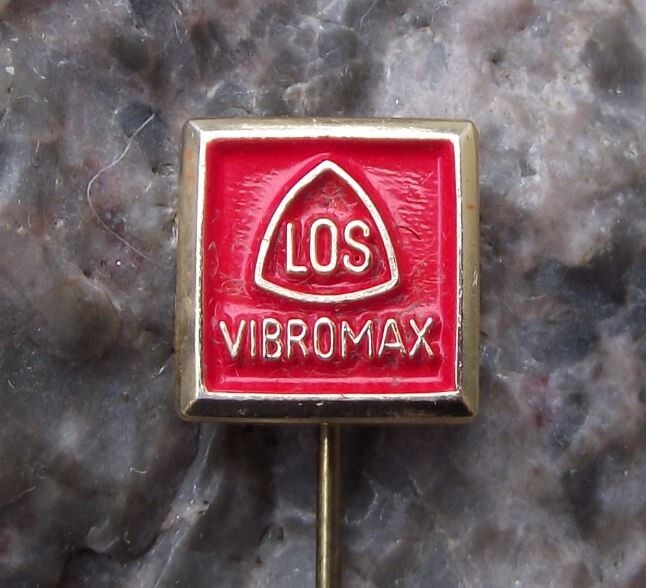 Vintage LOS Vibromax Rollers Compactors Losenhausenwerk AG Germany Pin Badge - Badgecrazy
