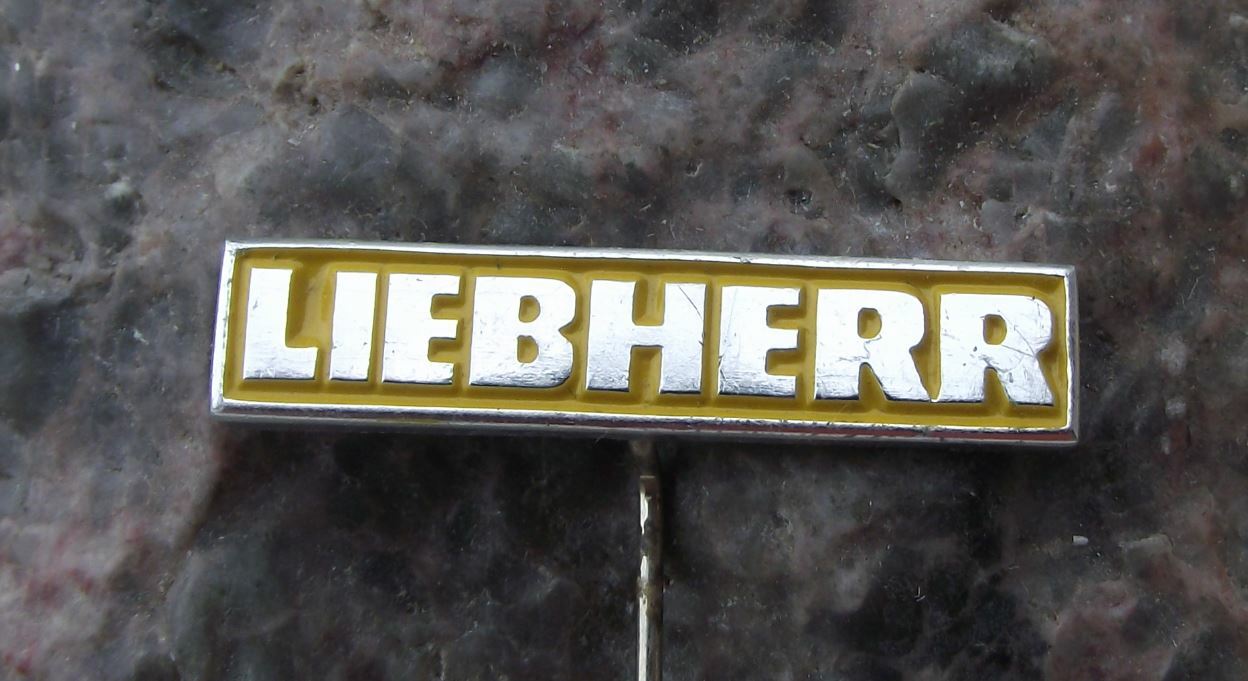 Vintage Liebherr Swiss Switzerland Machine Tool Heavy Equipment Pin Badge - Badgecrazy