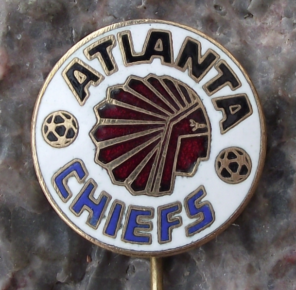 Vintage Atlanta Chiefs USA Football Club Supporters Soccer Pin Badge - Badgecrazy