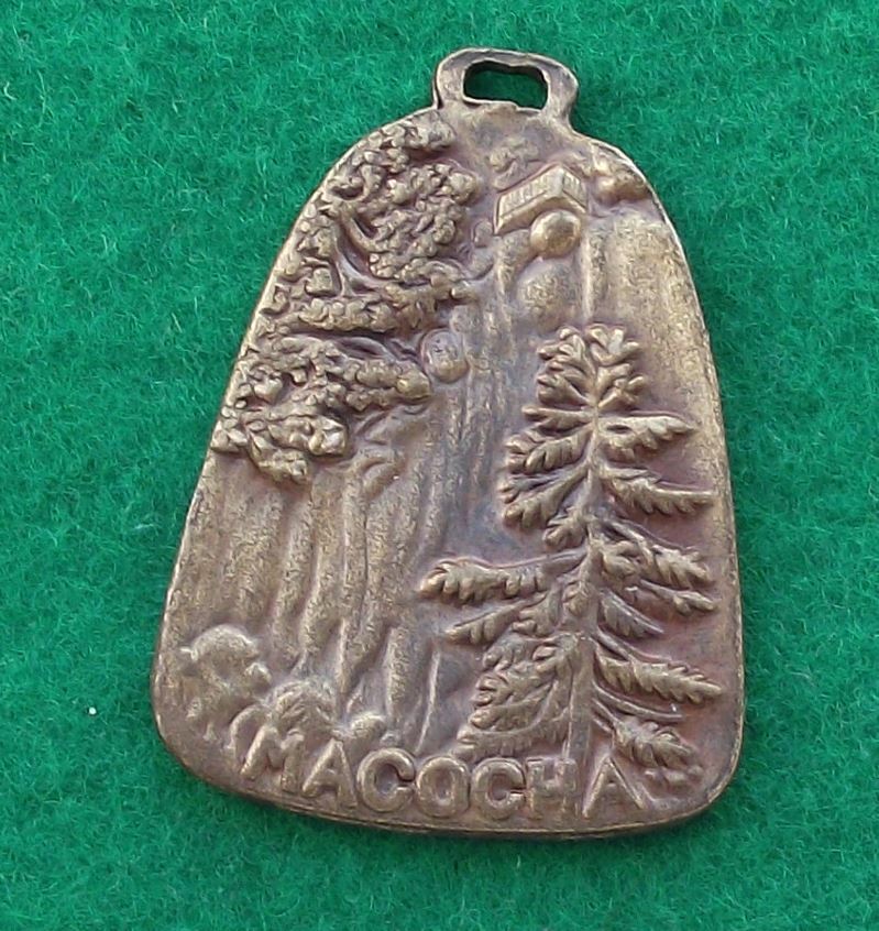 Antique Macocha Cave System Czechoslovakia Stalagmites Tourist Pendant Talisman - Badgecrazy