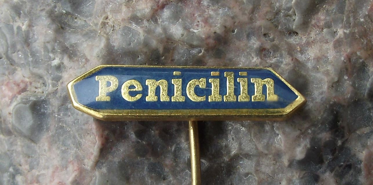 Vintage Penicillin Medicine Drug Medical Awareness Advertising Pin Badge - Badgecrazy