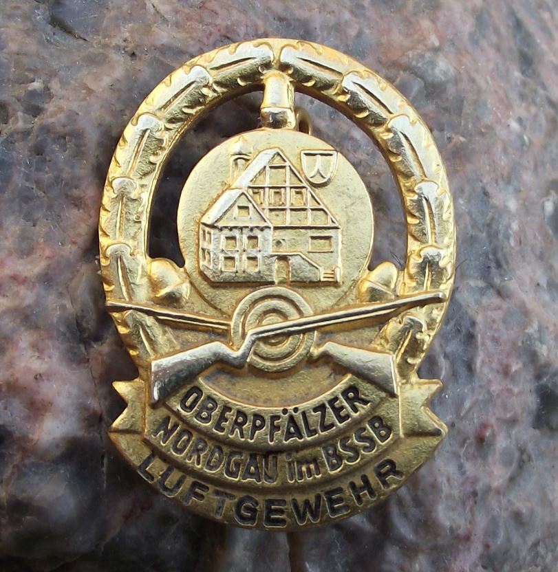 Vintage Oberpfalzer Nordgau Shooting Gun Association Germany Members Pin Badge - Badgecrazy