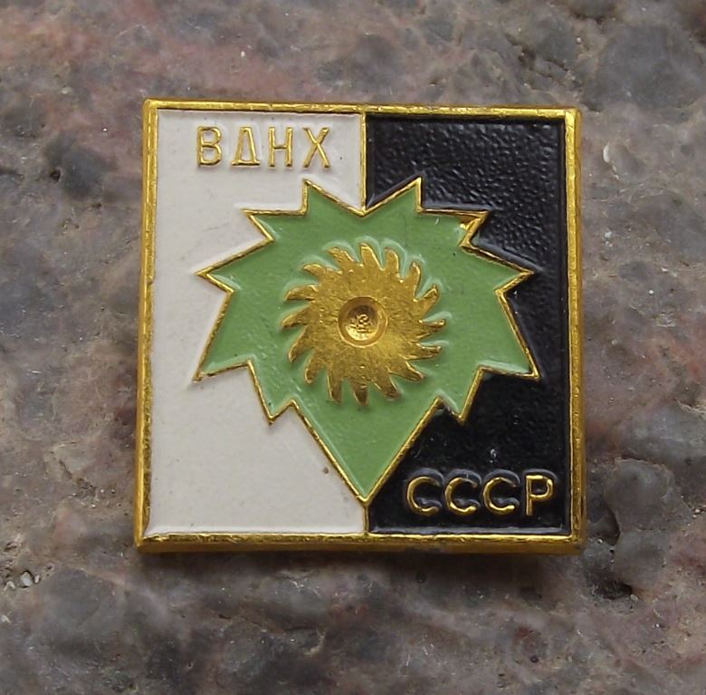 Antique Soviet Union All Russian Exhibition Centre BAHX Museum Pin Badge - Badgecrazy