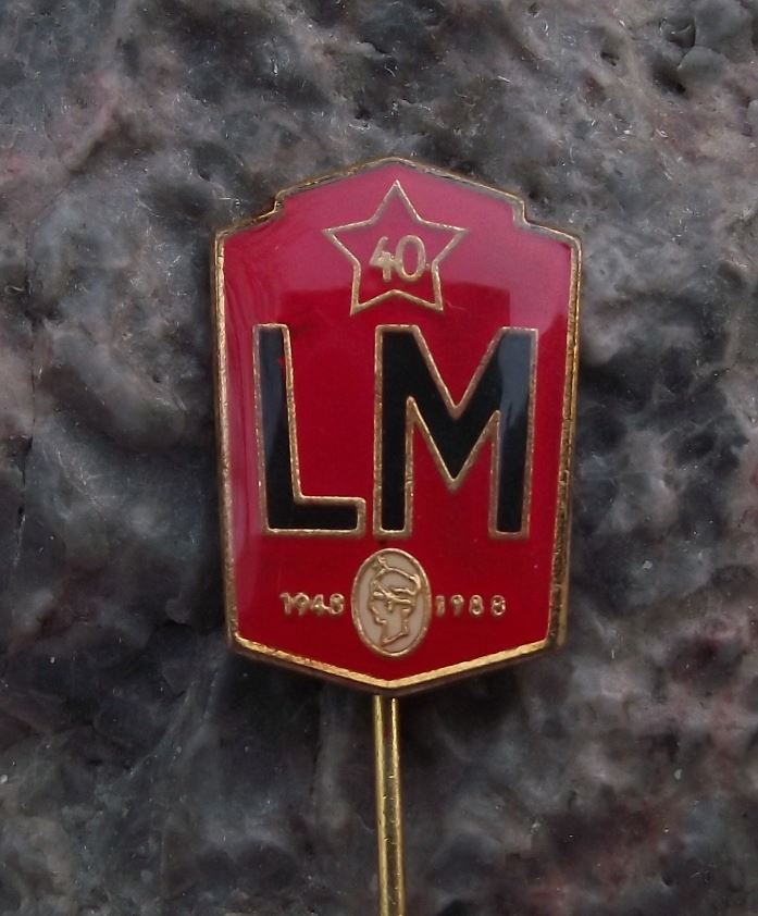 1988 Czechoslovakia Peoples Militia LM Armed Guard Poldi Communist Pin Badge - Badgecrazy