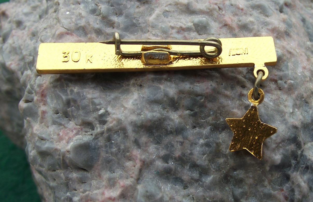 Antique Leningrad Blockade Gold Hanging Star Soviet Union Hero Award Pin Badge - Badgecrazy