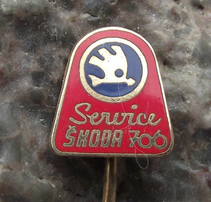 1960s Skoda 706 Classic Bus & Truck Service Chassis Czech Autos Pin Badge - Badgecrazy