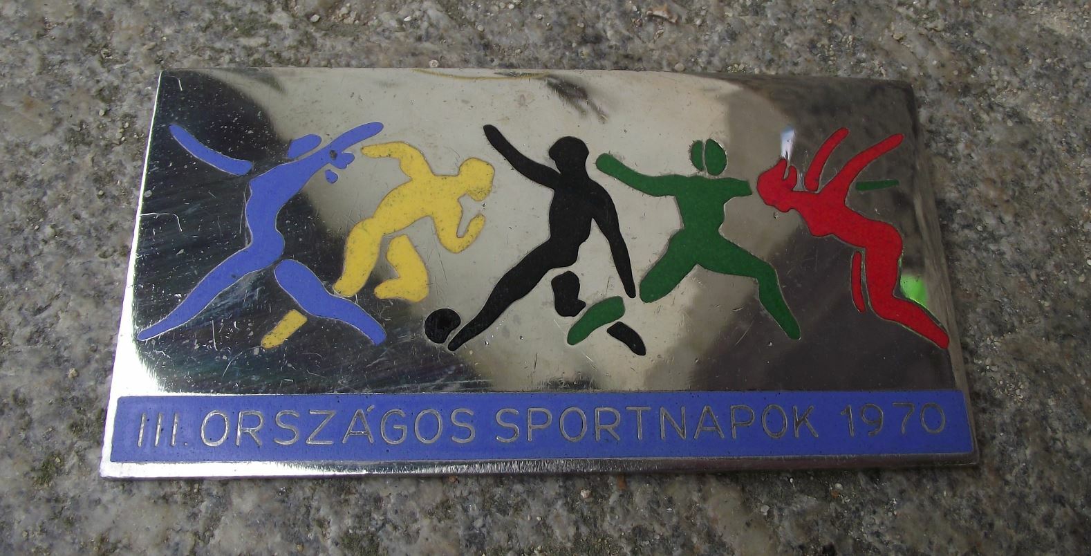 1970 Hungary 3rd III National Sports Day Hungarian Organised Exercise Plate - Badgecrazy