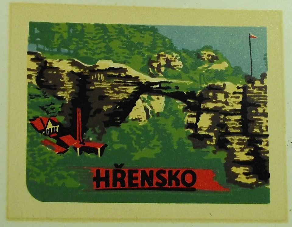 Antique Hrensko Rock Formations Czechoslovakia Climbing Hiking Decal Sticker - Badgecrazy