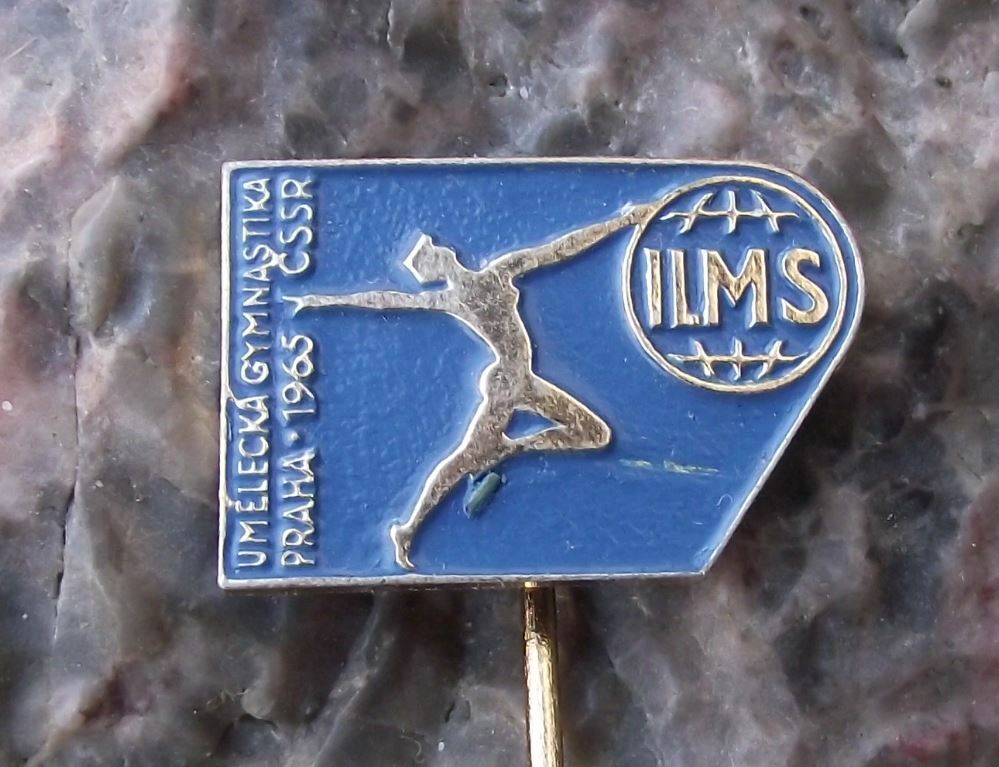 1965 2nd World Gymnastics Championships Czechoslovakia Sports Event Pin Badge - Badgecrazy