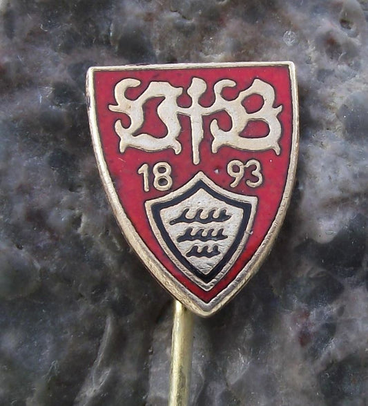 Vintage VfB Stuttgart 1893 Football Club Germany Soccer Crest Pin Badge - Badgecrazy