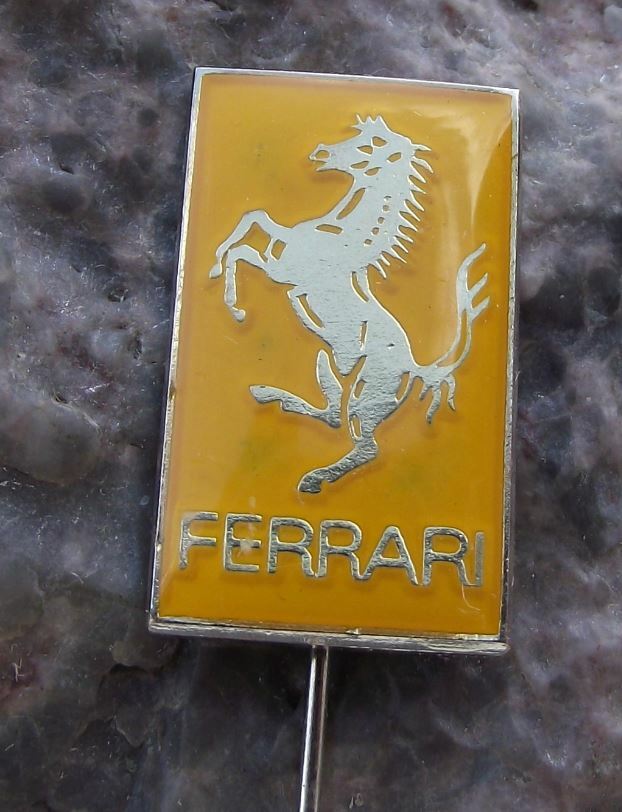Antique Ferrari Italian Luxury Performance Sports Car Horse Logo Pin Badge - Badgecrazy