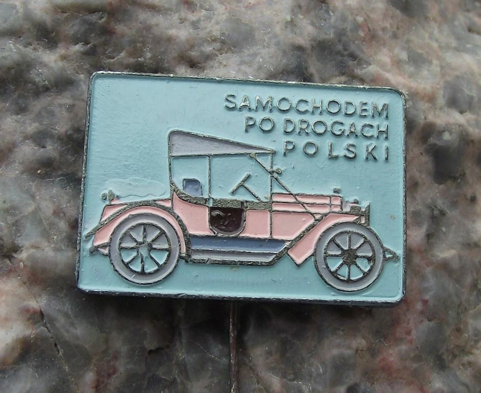 Antique Poland Veteran Vintage Cars Polish Road Driving Series Pin Badge - Badgecrazy