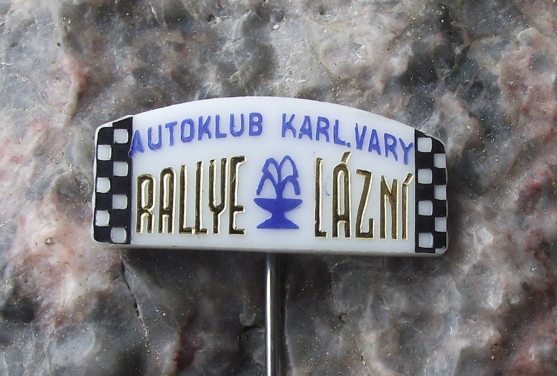1970s Rallye Lazni Rally Czech Spa Historic Veteran Vintage Car Race Pin Badge - Badgecrazy
