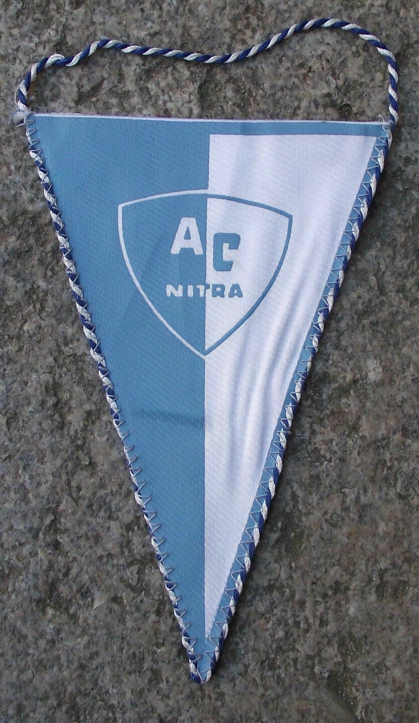 Vintage AC Nitra Slovakia Football Club Czechoslovakia Soccer Pennant Flag - Badgecrazy