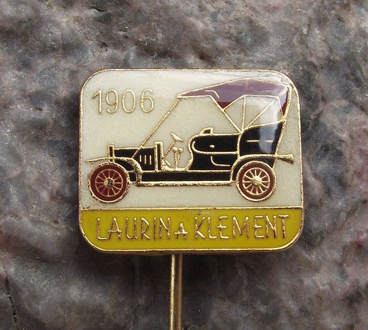 Czech Laurin & Klement 1906 Vintage Veteran Car Maker Automobile Pin Badge - Badgecrazy