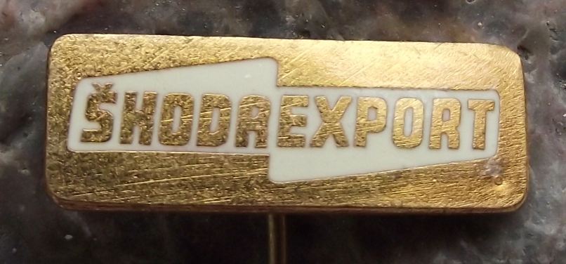 Skoda Export Vehicle Car & Engineering Products Advertising Pin Badge - Badgecrazy