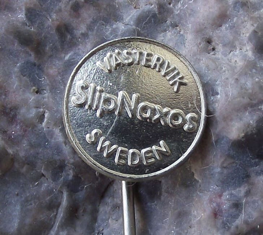 Vintage SlipNaxos AB Vastervik Grinding Tools 3M Company Sweden Pin Badge - Badgecrazy