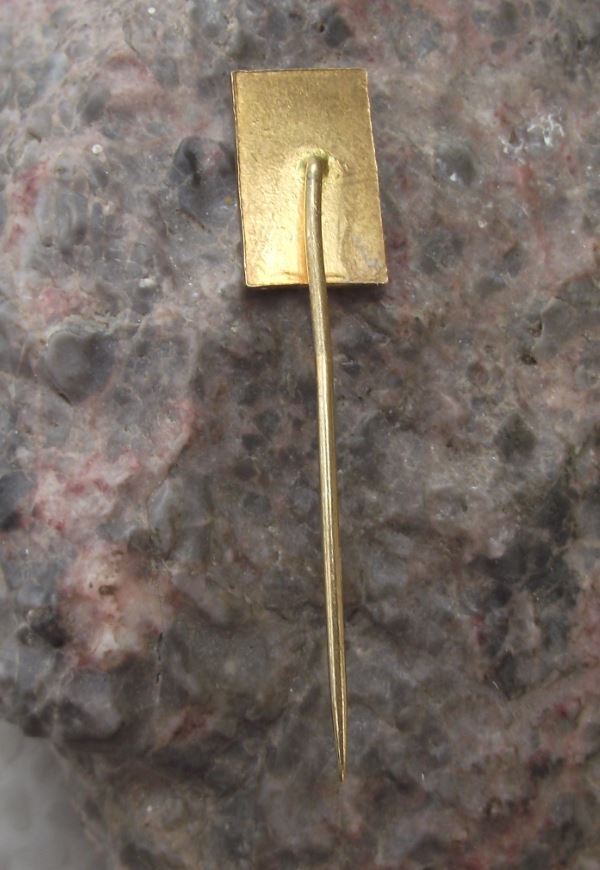 Piestany Man Breaking Walking Stick Crutch Health Spa Czechoslovakia Pin Badge - Badgecrazy