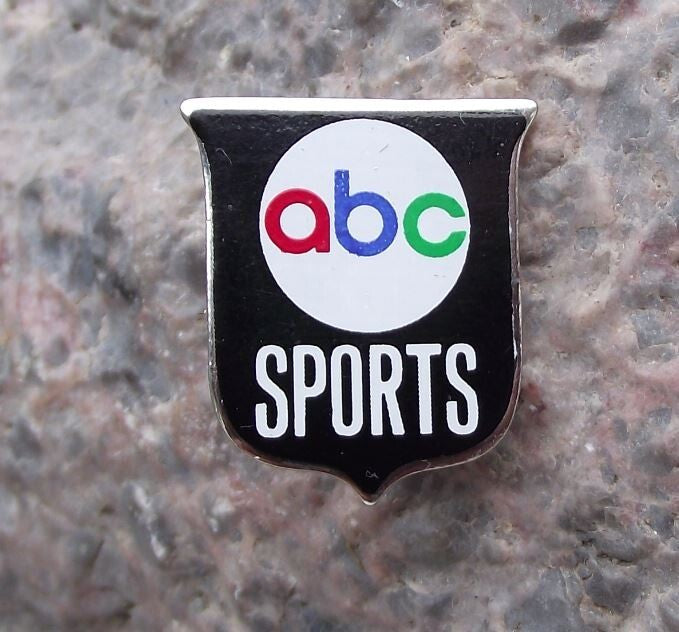 Vintage ABC Sports Television American Broadcasting Company Logo Pin Badge - Badgecrazy
