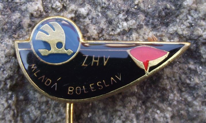 Skoda Factory ZHV Mlada Boleslav Home Town of Skoda Czechoslovakia Factory Pin - Badgecrazy