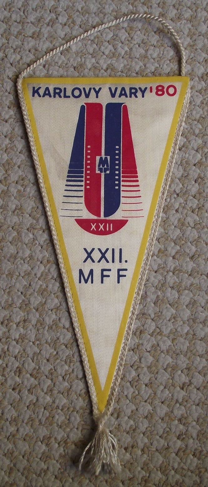 1980 MFF Karlovy Vary Karlsbad International Film Festival Awards Pennant Flag - Badgecrazy