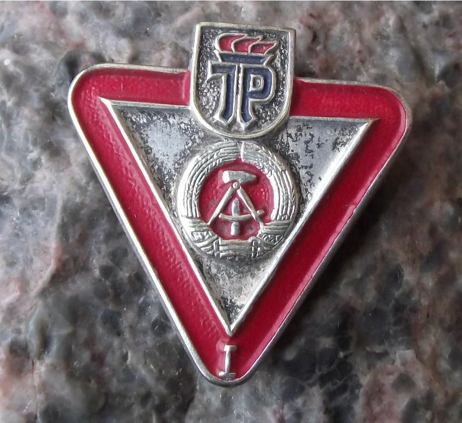 Vintage Thalmann Pioneers German Youth Road Safety DDR Sign Award Pin Badge - Badgecrazy