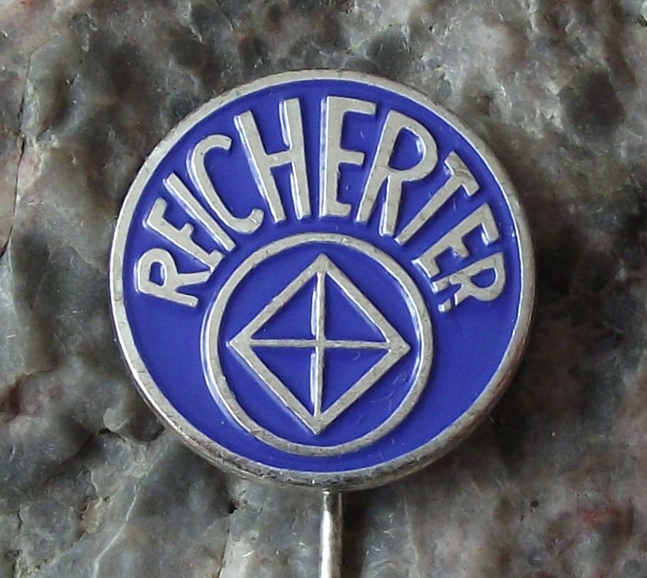 Vintage Reicherter East Germany DDR GDR Engineering Hardness Testers Pin Badge - Badgecrazy
