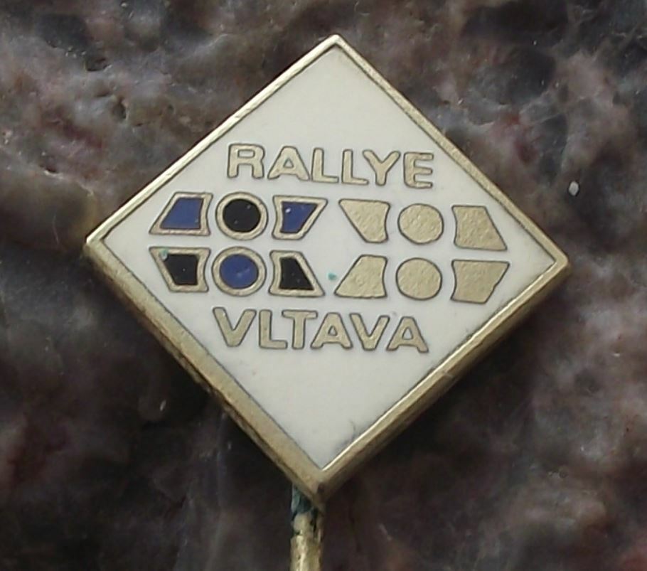 Vintage Rally Rallye Vltava Car Race Czech Championship Racing Pin Badge - Badgecrazy
