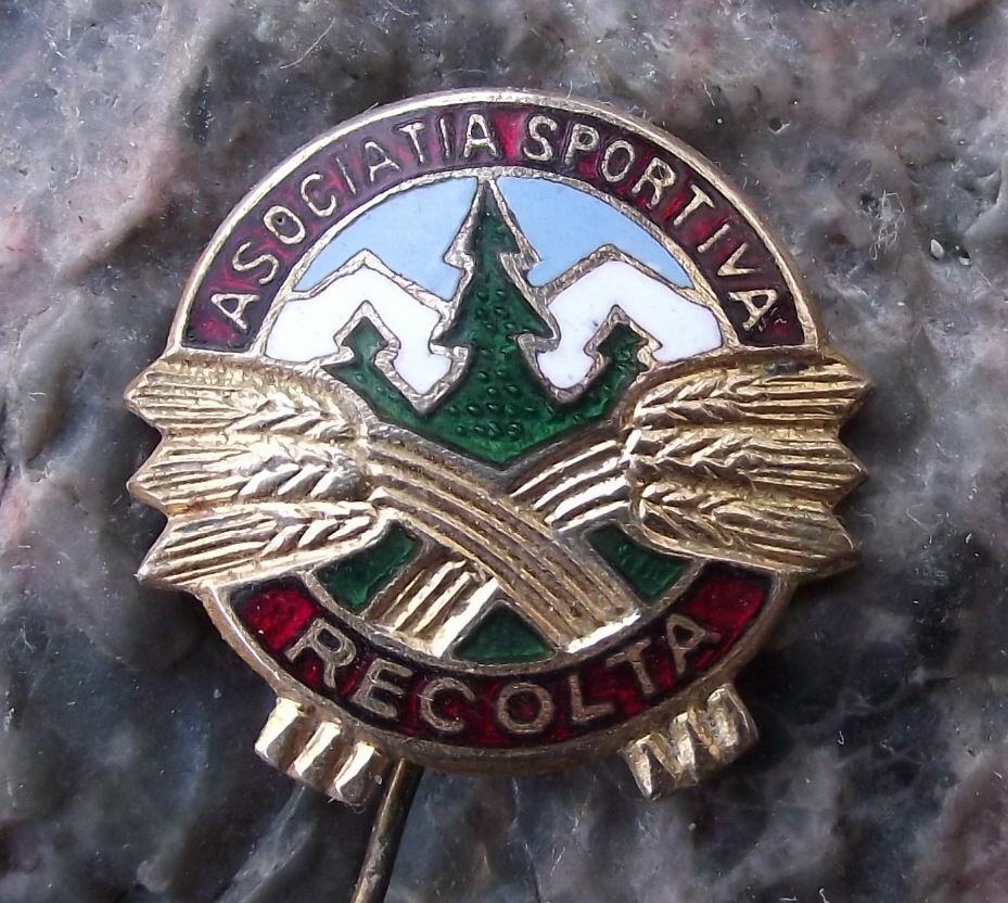 Vintage Asociata Sportiva Recolta Romania Soccer Football Club Crest Pin Badge - Badgecrazy