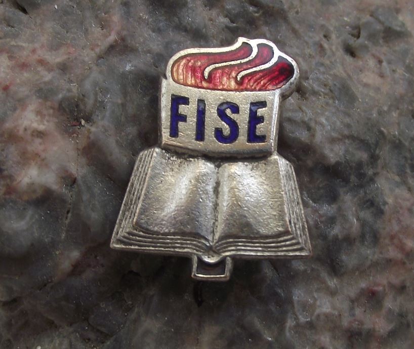 Vintage FISE World Federation of Teachers Unions DDR East Germany Pin Badge - Badgecrazy