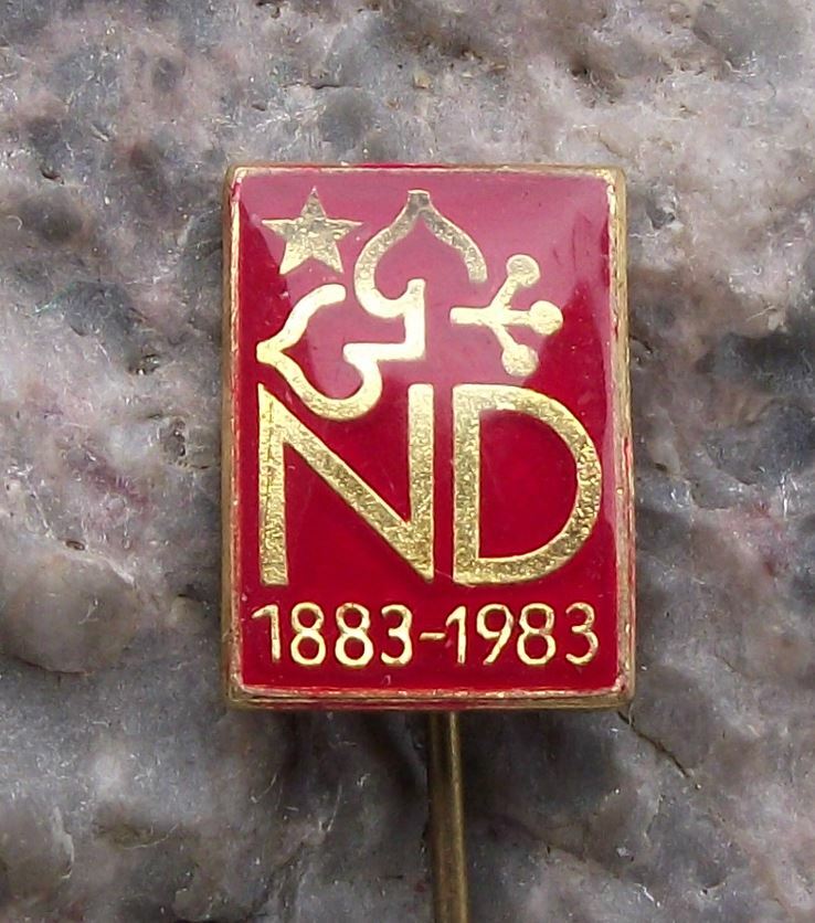 1983 National Theatre Czechoslovakia Narodni Divadlo Centenary Pin Badge - Badgecrazy