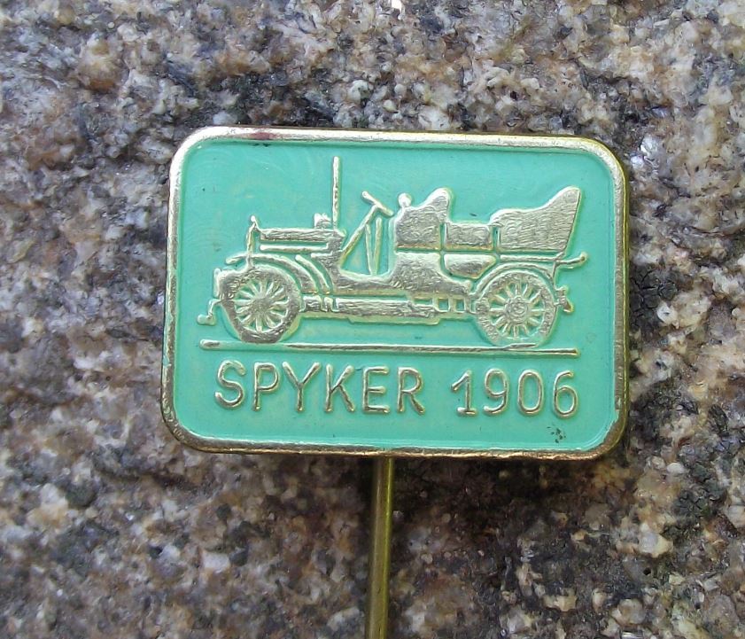 Vintage Veteran Car History of Cars Spyker 1906 Vehicle Antique Pin Badge - Badgecrazy