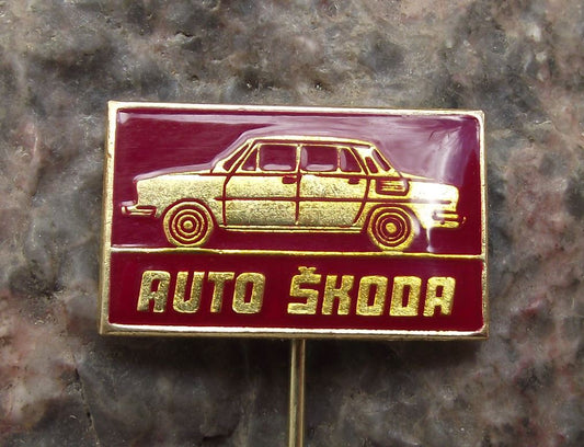 Antique Vintage Skoda Auto Model 1100MB Mlada Boleslav Car Advertising Pin Badge - Badgecrazy