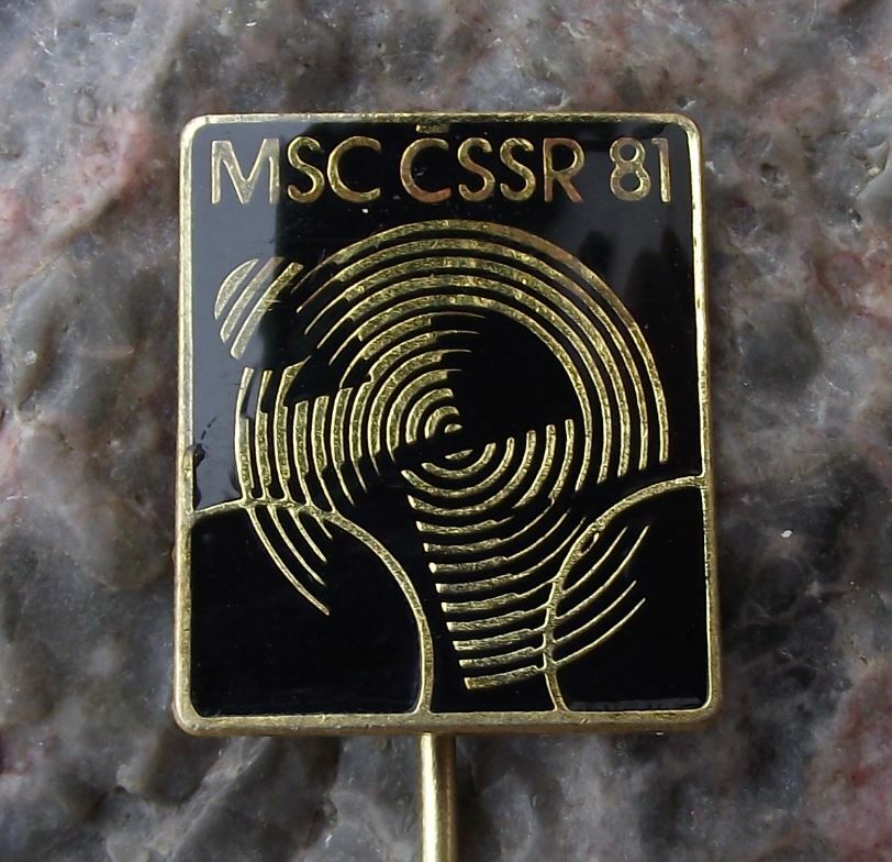 1981 UCI Track Cycling World Championships Brno Bike Bicycle Racing Pin Badge - Badgecrazy