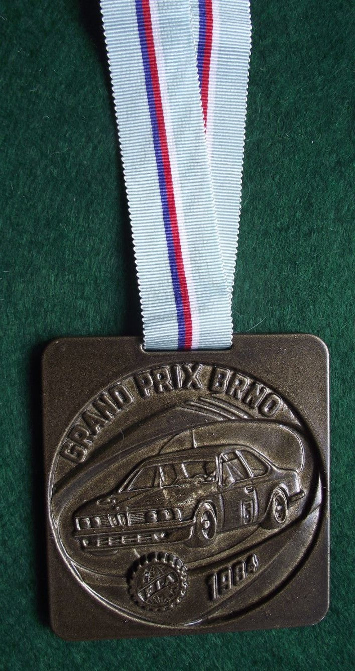 1984 BMW 635 FIA Official Rally Championships Brno Grand Prix Ribbon Medal - Badgecrazy