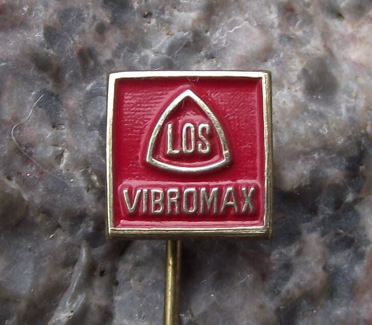 Vintage LOS Vibromax Rollers Compactors Losenhausenwerk AG Germany Pin Badge - Badgecrazy