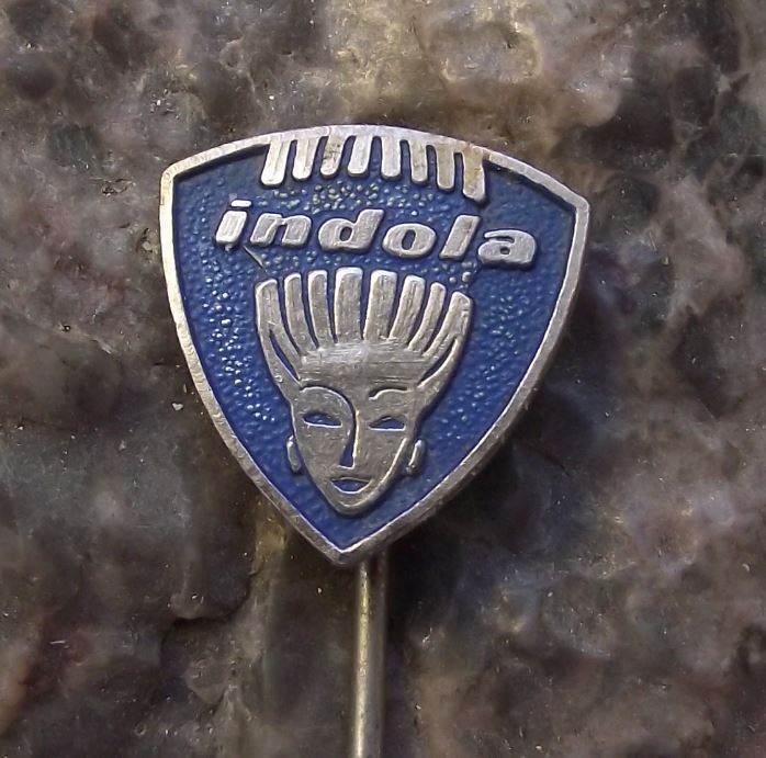 Antique Indola Haircare Hair & Fashion Company Hair Dresser Stylist Pin Badge - Badgecrazy