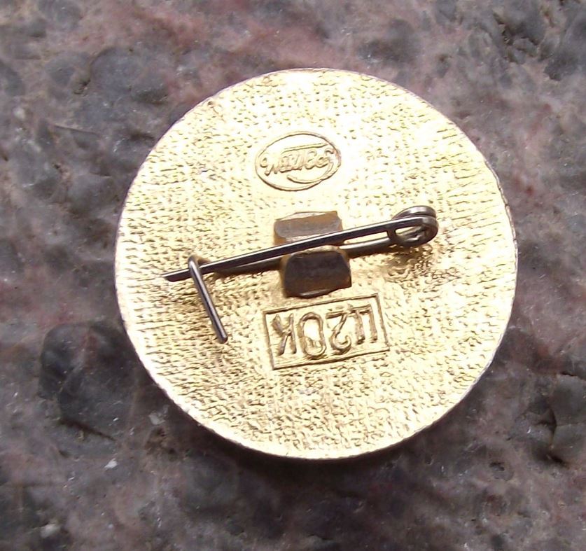 Antique Lenin Russian Revolution Communist Politician Laurel Leaves Pin Badge - Badgecrazy