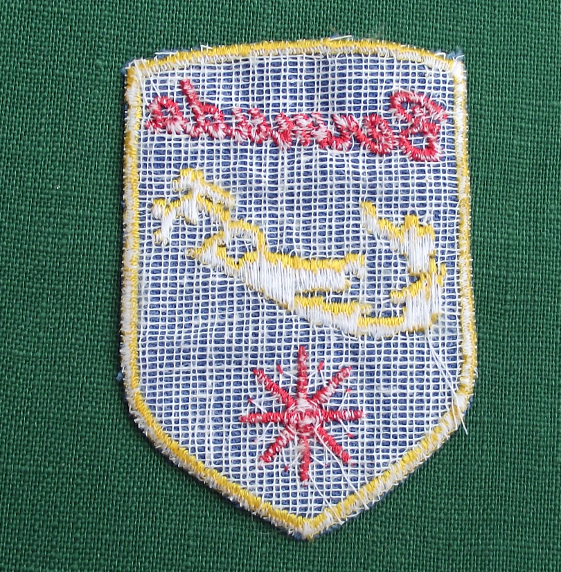 1980s Bermuda Tropical Island Archipeligo Map Shield Sew on Clothes Patch - Badgecrazy