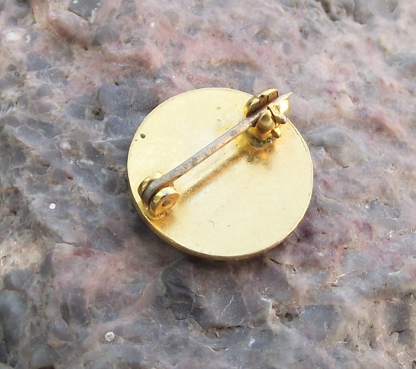 Antique Empire State USA Junior Soccer League Football New York Ball Pin Badge - Badgecrazy