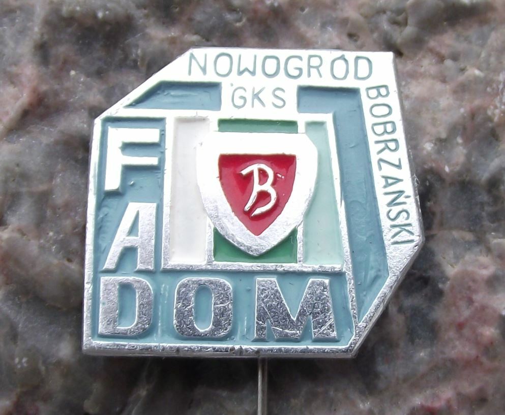 Antique GKS Fadom Klub sportowy Poland Polish Football Club Nowogrod Pin Badge - Badgecrazy