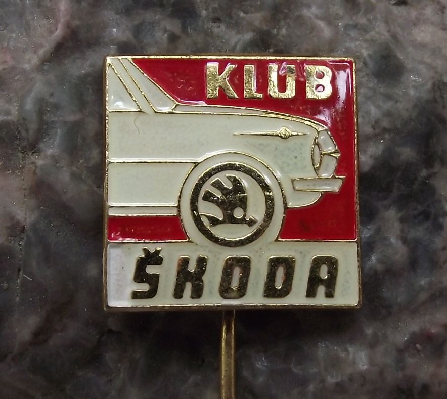 Antique Skoda Klub Classic Model 1000MB Czech Car Club Motor Vehicle Pin Badge - Badgecrazy