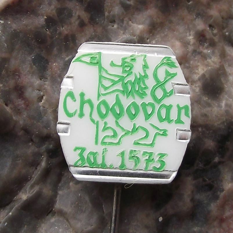 Vintage Chodovar 1575 Czechoslovakia Brewery Beer Lager Lion Motif Pin Badge - Badgecrazy