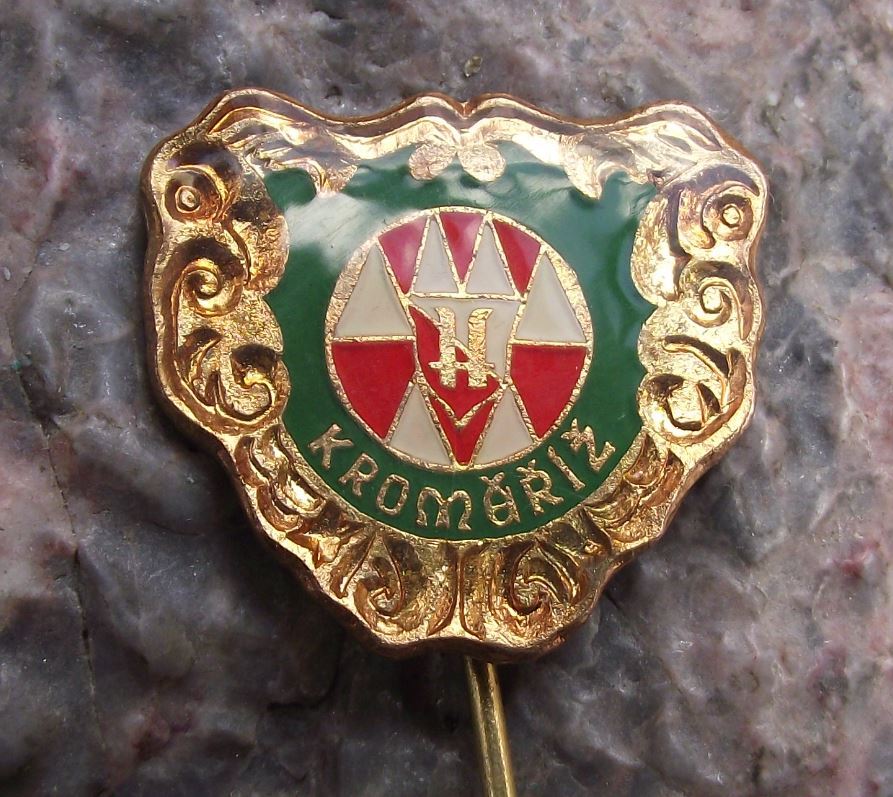 Kromeriz Kremsier Crest City Coat of Arms Heraldic Shield Souvenier Pin Badge - Badgecrazy