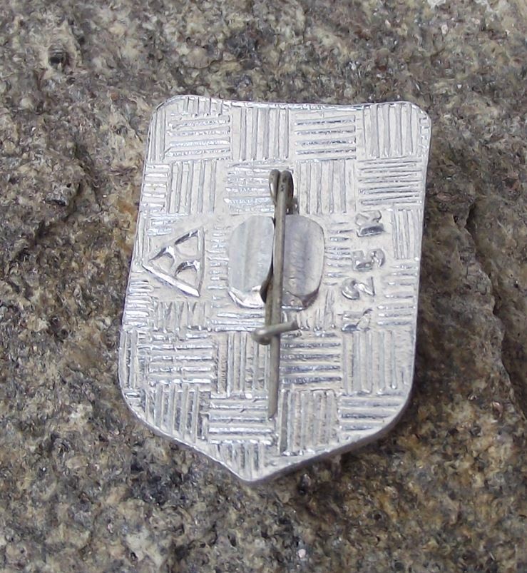 Vintage Tyumen City Soviet Coat of Arms Heraldic Crest Shield Pin Badge - Badgecrazy