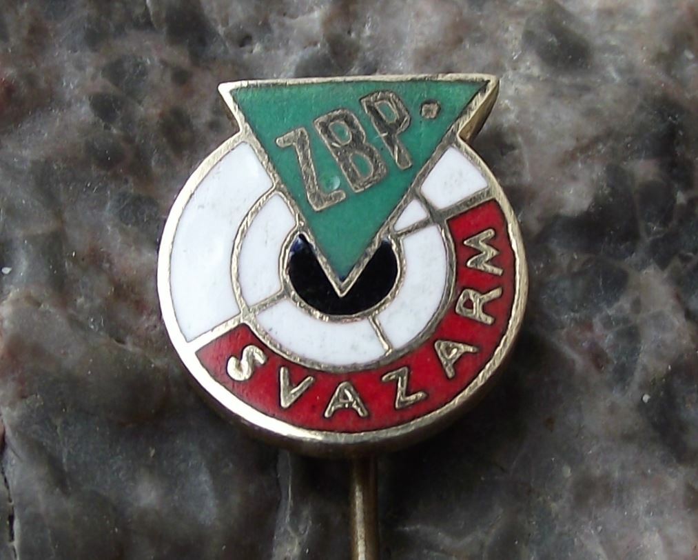Svazarm Czech Army Military Reserves Basic Weapons Training Award Pin Badge - Badgecrazy